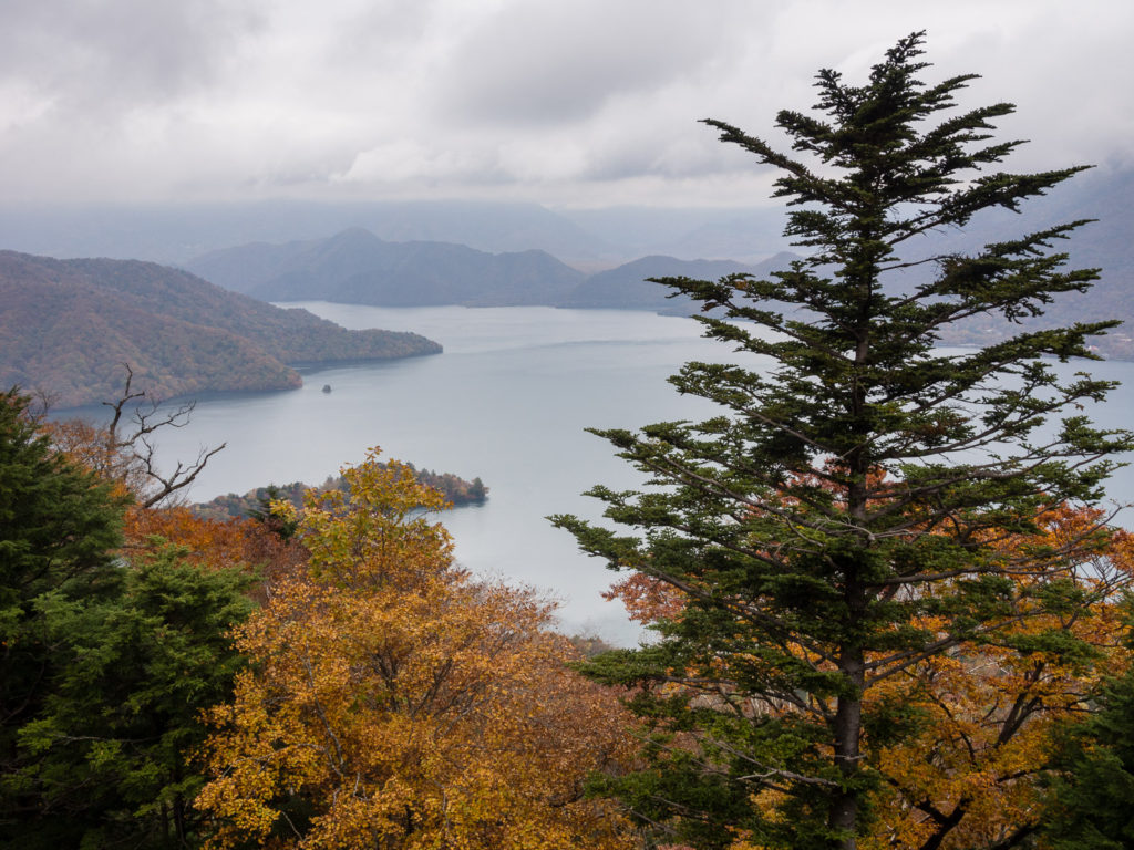 Hangetsuyama viewpoint in Nikko National Park, Tochigi prefecture - views over Lake Chuzenji