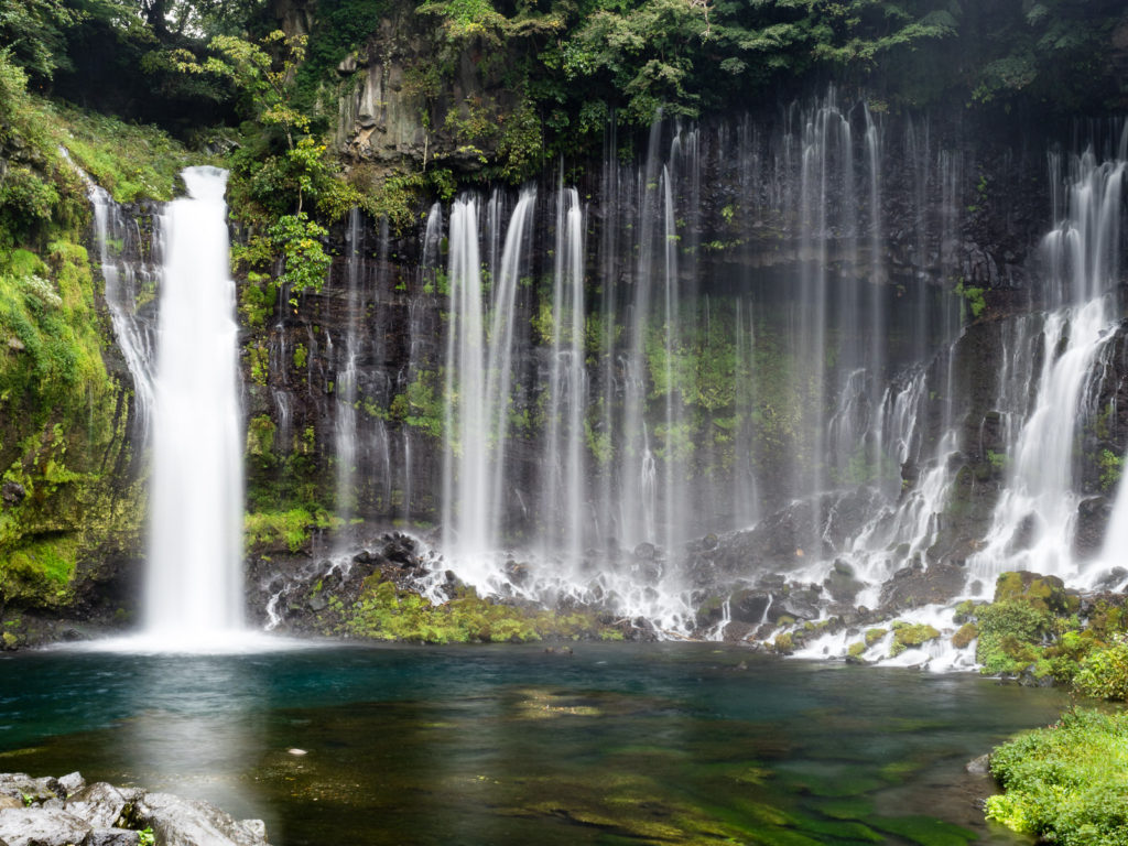 Shiraito Falls in Fujinomiya (one of 100 best waterfalls in Japan)
