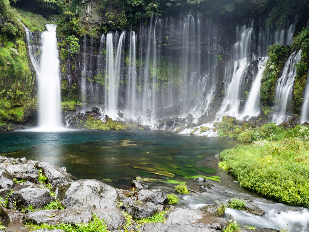 Shiraito Falls in Fujinomiya (one of 100 best waterfalls in Japan)