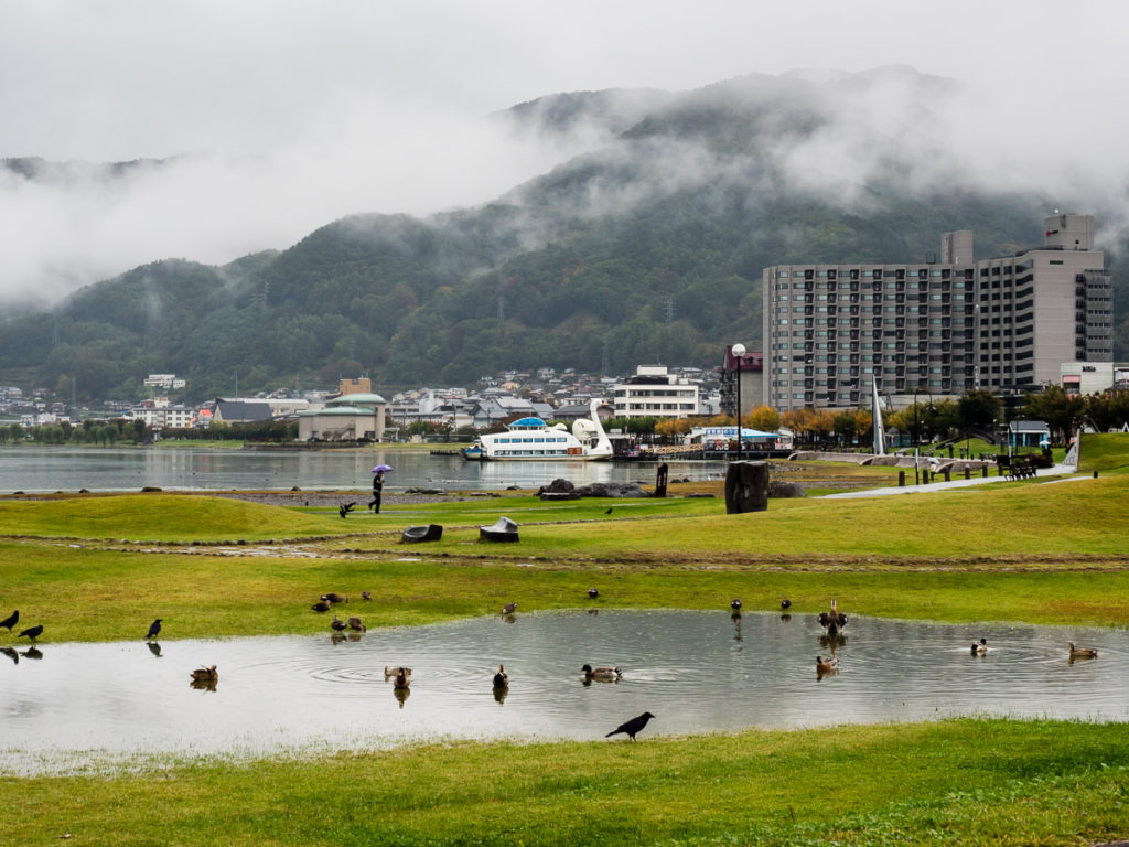 Lake Suwa, Nagano prefecture, Japan