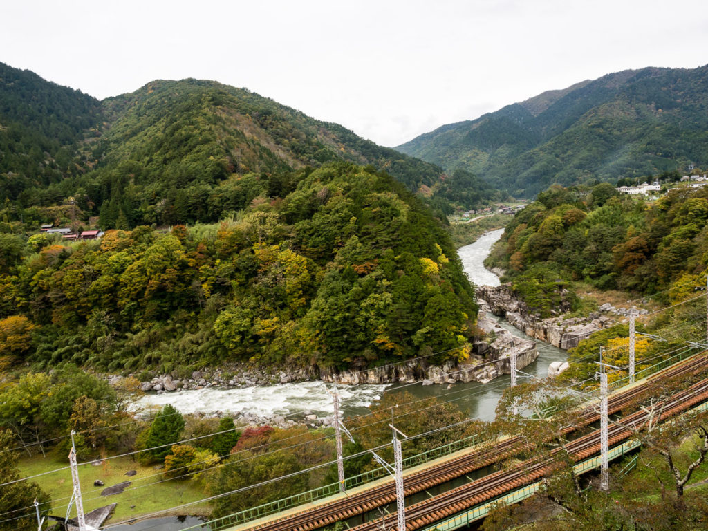 Nezame gorge in Kiso Valley, Japan