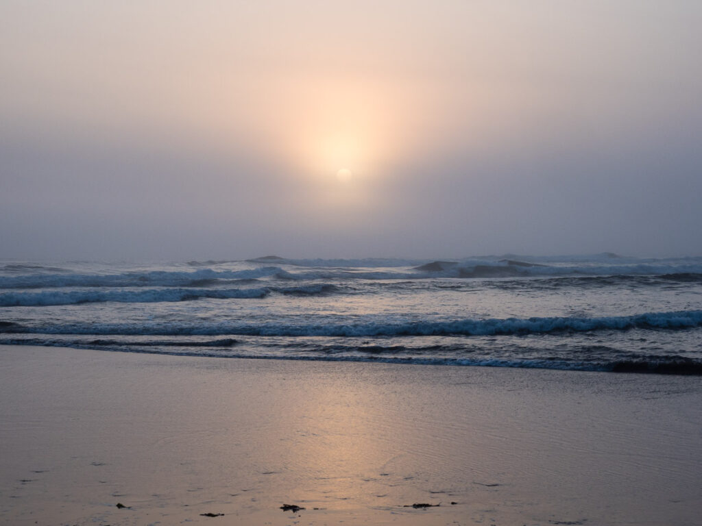 Sunset at Ocean Shores North Jetty - WA, USA