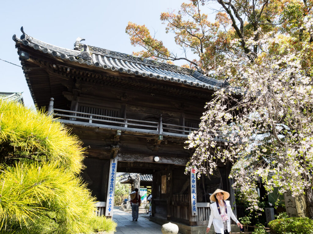 Вход в Тацуэдзи, храм номер 19 паломничества Сикоку-хэнро