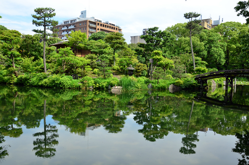 Сад Сёсэй-эн в Киото, Япония