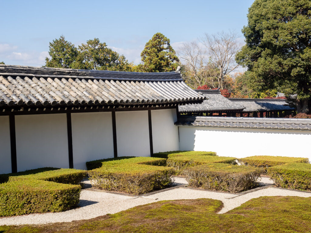Западный сад в павильоне Ходзё храма Тофукудзи - Киото, Япония.