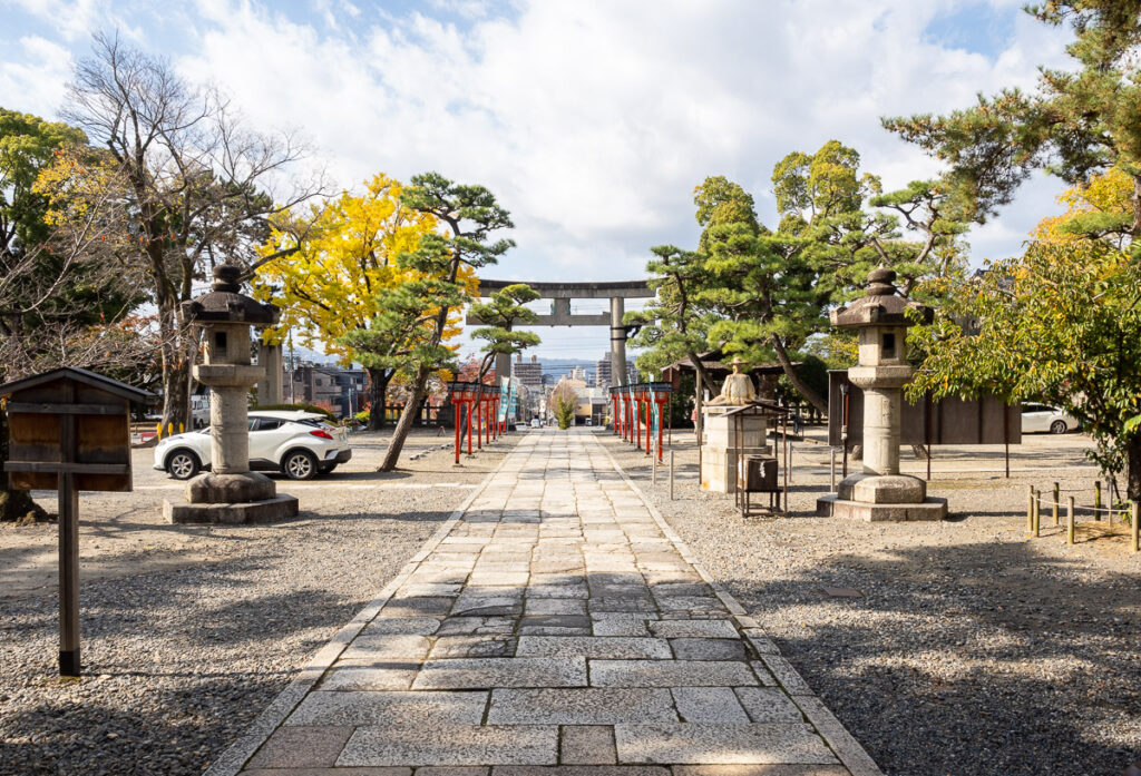 На территории святилища Тоёкуни - Киото, Япония.